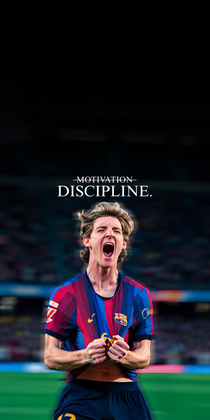 Frenkie de Jong's intense shout captures the 'Motivation Discipline' spirit against a stadium backdrop in this inspiring 4K wallpaper, making it a perfect wallpaper for iPhone. | sports athlete motivation discipline iphone soccer wallpaper fc barcelona mobile 4k wallpaper hd wallpaper anthony gordon gordon Frenkie de Jong's intense shout captures the 'Motivation Discipline' spirit against a stadium backdrop in this inspiring 4K wallpaper, making it a perfect wallpaper for iPhone.