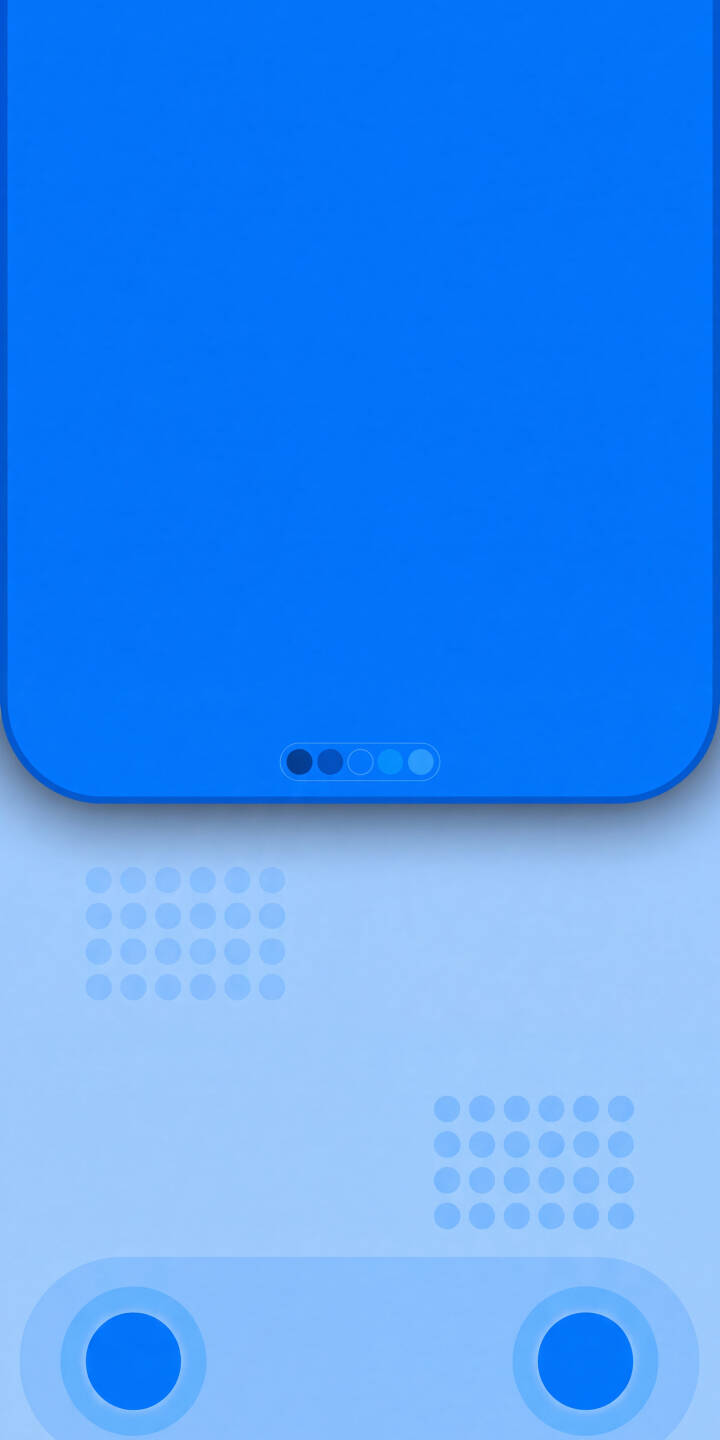 A vibrant block of primary blue with softly rounded corners dominates the top of this modern abstract 4K wallpaper, featuring a delicate row of minimalist dots below. The lighter, sky-blue background reveals subtle grid patterns and concentric circles, making it a perfect aesthetic wallpaper for your iPhone. | blue iphone abstract minimalist wallpaper modern mobile 4k wallpaper hd wallpaper geometric clean ui A vibrant block of primary blue with softly rounded corners dominates the top of this modern abstract 4K wallpaper, featuring a delicate row of minimalist dots below. The lighter, sky-blue background reveals subtle grid patterns and concentric circles, making it a perfect aesthetic wallpaper for your iPhone.