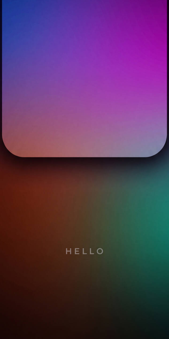 A striking rounded gradient shifts from vibrant purples and blues to warm browns and greens, creating a modern user interface aesthetic, complemented by the subtle 'HELLO' text at the bottom. This 4K abstract wallpaper is a perfect, minimalist wallpaper for iPhone screens. | aesthetic colorful iphone abstract wallpaper gradient hello mobile 4k wallpaper hd wallpaper modern design ui wallpaper A striking rounded gradient shifts from vibrant purples and blues to warm browns and greens, creating a modern user interface aesthetic, complemented by the subtle 'HELLO' text at the bottom. This 4K abstract wallpaper is a perfect, minimalist wallpaper for iPhone screens.