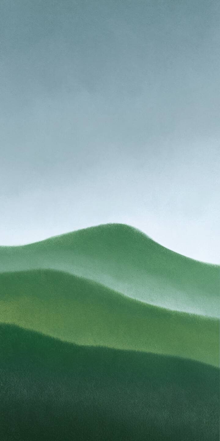 Soft green hills gently rise and overlap beneath a vast, muted blue-gray sky, creating a peaceful landscape inspired by the simplicity of nature. Delicate gradients of emerald and sage green flow across the rolling terrain, while subtle textures add depth and softness to the scene. The clean composition, restrained colors, and generous negative space evoke a sense of tranquility, balance, and quiet escape from the noise of everyday life. | landscape green nature minimalist hills Soft green hills gently rise and overlap beneath a vast, muted blue-gray sky, creating a peaceful landscape inspired by the simplicity of nature. Delicate gradients of emerald and sage green flow across the rolling terrain, while subtle textures add depth and softness to the scene. The clean composition, restrained colors, and generous negative space evoke a sense of tranquility, balance, and quiet escape from the noise of everyday life.