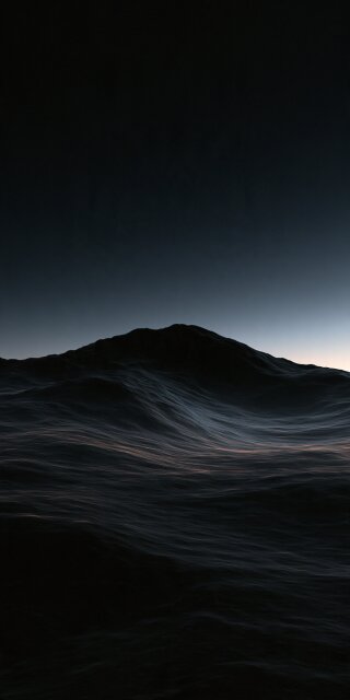 Silent Mountains After Dark