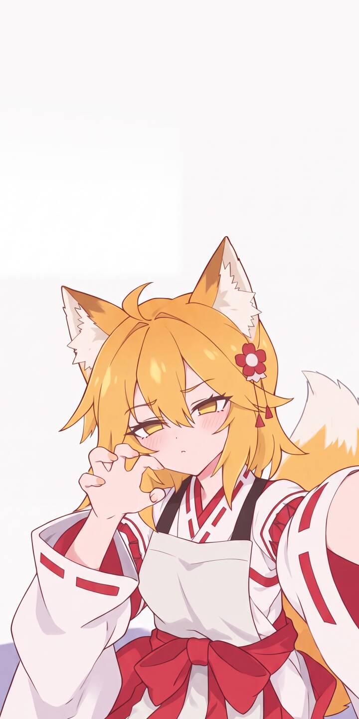 Senko-san strikes a shy yet playful pose, complete with her adorable fox ears and traditional miko outfit, making this 4K wallpaper an enchanting choice for your iPhone. This charming fox girl wallpaper captures her gentle expression and adds a touch of cuteness to any screen. | anime cute iphone wallpaper mobile kawaii 4k wallpaper hd wallpaper fox girl senko senko-san miko Senko-san strikes a shy yet playful pose, complete with her adorable fox ears and traditional miko outfit, making this 4K wallpaper an enchanting choice for your iPhone. This charming fox girl wallpaper captures her gentle expression and adds a touch of cuteness to any screen.