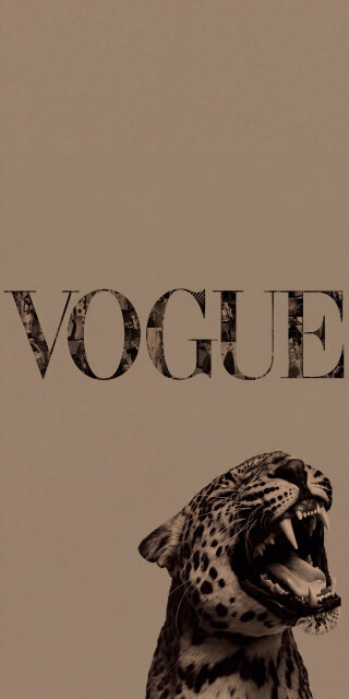 Leopard Vogue Design Wallpaper