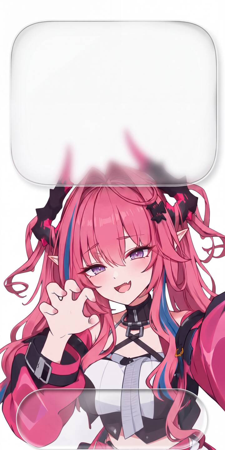 Mischievous horns frame a fanged smile as this pink-haired anime demon girl makes a playful claw gesture in this vibrant 4K wallpaper, perfect for iPhone screens. This stunning wallpaper showcases her striking purple eyes and unique black and pink outfit details. | iphone wallpaper anime girl mobile fangs kawaii demon girl 4k wallpaper hd wallpaper horns pink hair playful Mischievous horns frame a fanged smile as this pink-haired anime demon girl makes a playful claw gesture in this vibrant 4K wallpaper, perfect for iPhone screens. This stunning wallpaper showcases her striking purple eyes and unique black and pink outfit details.