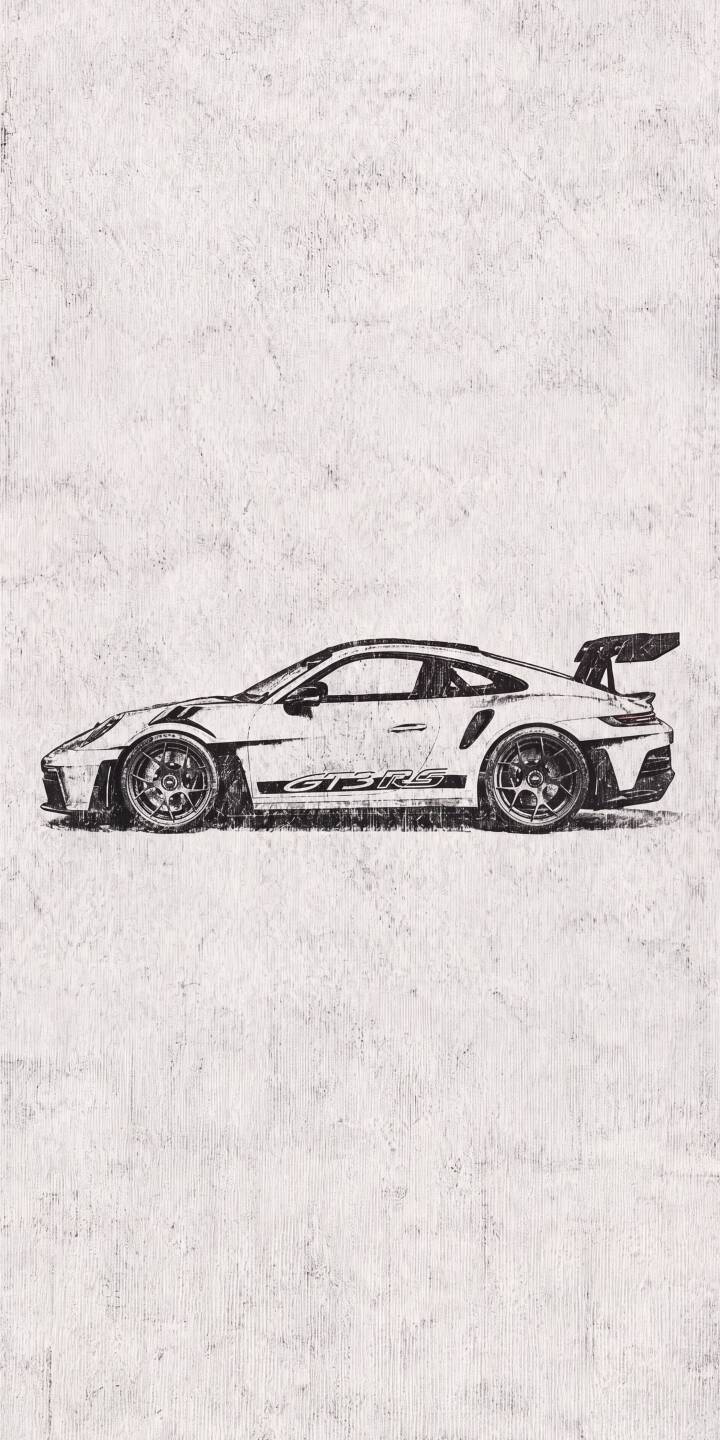 The precise pencil sketch details of the iconic Porsche 911 GT3 RS come to life on a subtle textured background in this stunning 4K wallpaper, a must-have wallpaper for iPhone car enthusiasts. | sports car drawing iphone porsche wallpaper sketch mobile porsche 911 gt3 rs 4k wallpaper hd wallpaper car art The precise pencil sketch details of the iconic Porsche 911 GT3 RS come to life on a subtle textured background in this stunning 4K wallpaper, a must-have wallpaper for iPhone car enthusiasts.