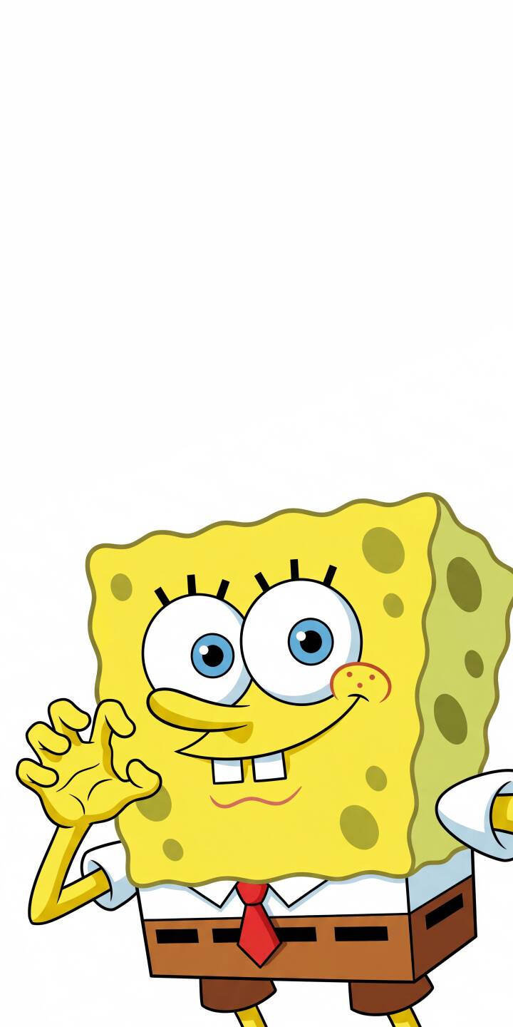 SpongeBob SquarePants grins wide with expressive blue eyes and a playful wave in this vibrant 4K wallpaper, featuring his iconic yellow sponge texture. This charming wallpaper is a perfect fit for any iPhone, bringing a splash of joy to your screen. | cartoon spongebob yellow smile iphone happy wallpaper animation mobile spongebob squarepants 4k wallpaper hd wallpaper SpongeBob SquarePants grins wide with expressive blue eyes and a playful wave in this vibrant 4K wallpaper, featuring his iconic yellow sponge texture. This charming wallpaper is a perfect fit for any iPhone, bringing a splash of joy to your screen.
