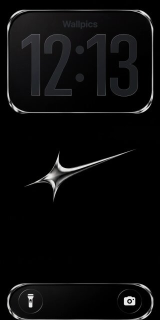 Sleek Chrome Swoosh Wallpaper