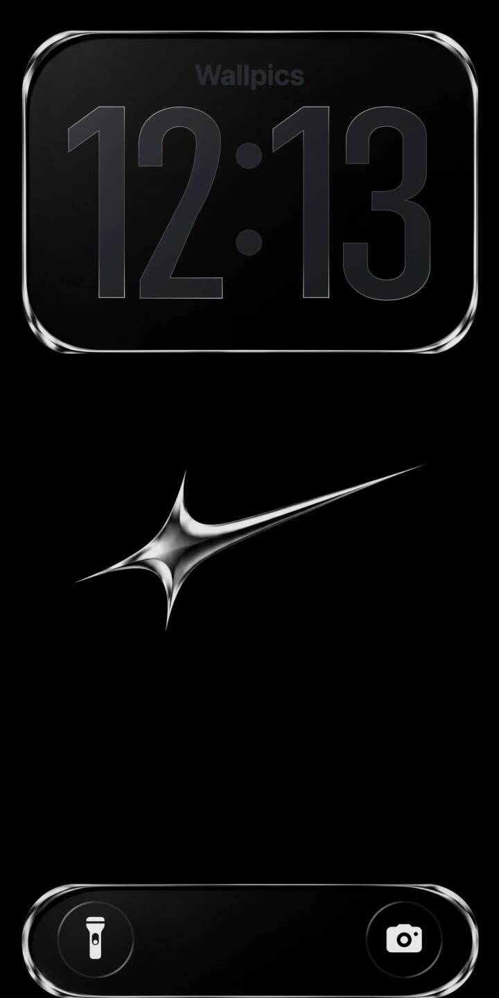 A polished chrome swoosh, boasting sharp, reflective angles, gleams brilliantly against a deep black background in this sleek 4K wallpaper. This abstract metallic symbol makes an ideal minimalist iPhone wallpaper, enhancing the lock screen aesthetic. | dark chrome iphone abstract minimalist wallpaper mobile lock screen metallic 4k wallpaper hd wallpaper swoosh A polished chrome swoosh, boasting sharp, reflective angles, gleams brilliantly against a deep black background in this sleek 4K wallpaper. This abstract metallic symbol makes an ideal minimalist iPhone wallpaper, enhancing the lock screen aesthetic.