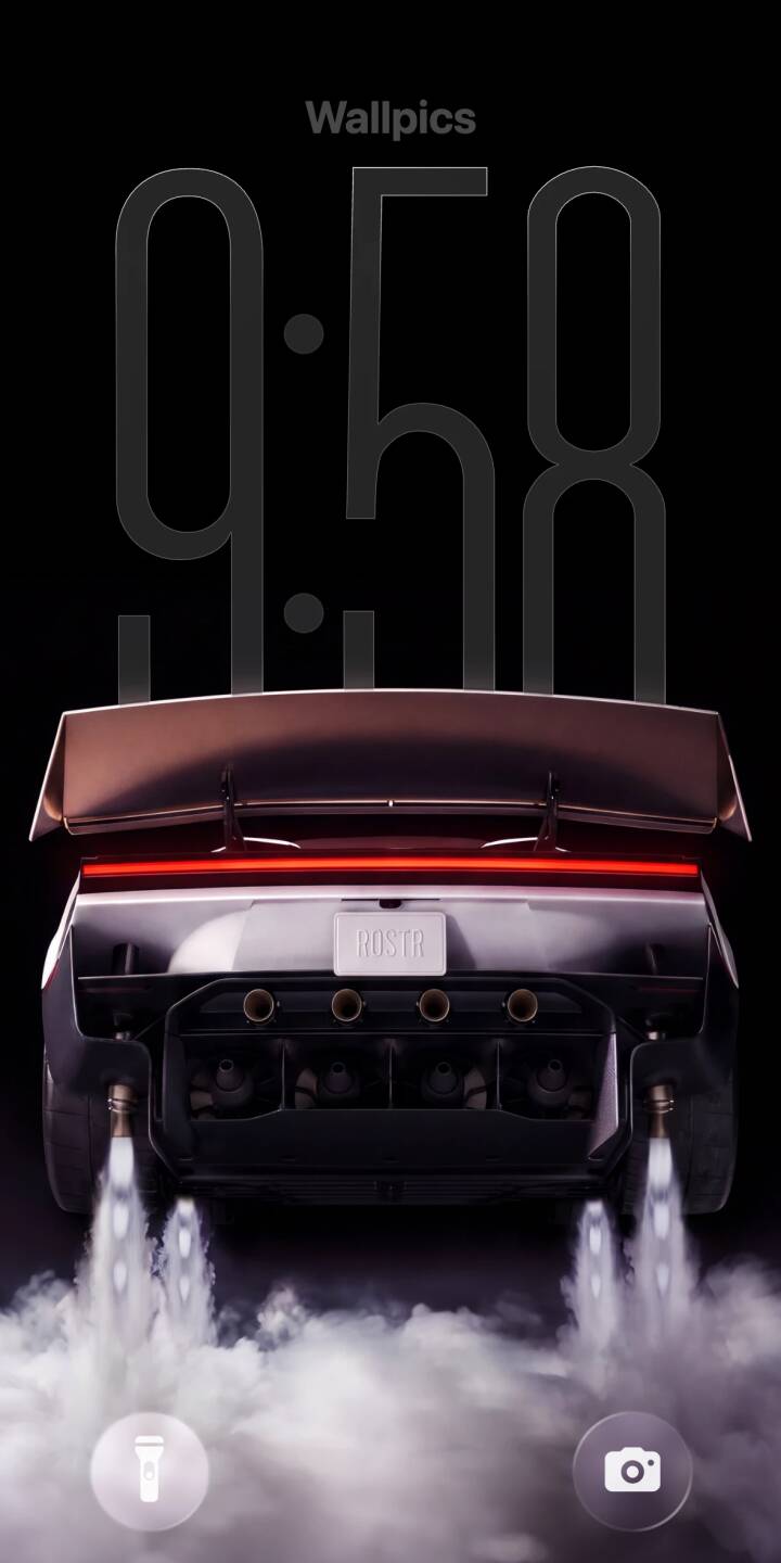 Fiery rocket boosters ignite from a custom car's rear, creating impressive smoke trails beneath its wide spoiler and bright red taillight in this striking 4K wallpaper for iPhone. This dynamic render provides an epic automotive wallpaper for any speed enthusiast. | car sports car smoke iphone wallpaper booster futuristic mobile 4k wallpaper hd wallpaper automotive custom car Fiery rocket boosters ignite from a custom car's rear, creating impressive smoke trails beneath its wide spoiler and bright red taillight in this striking 4K wallpaper for iPhone. This dynamic render provides an epic automotive wallpaper for any speed enthusiast.