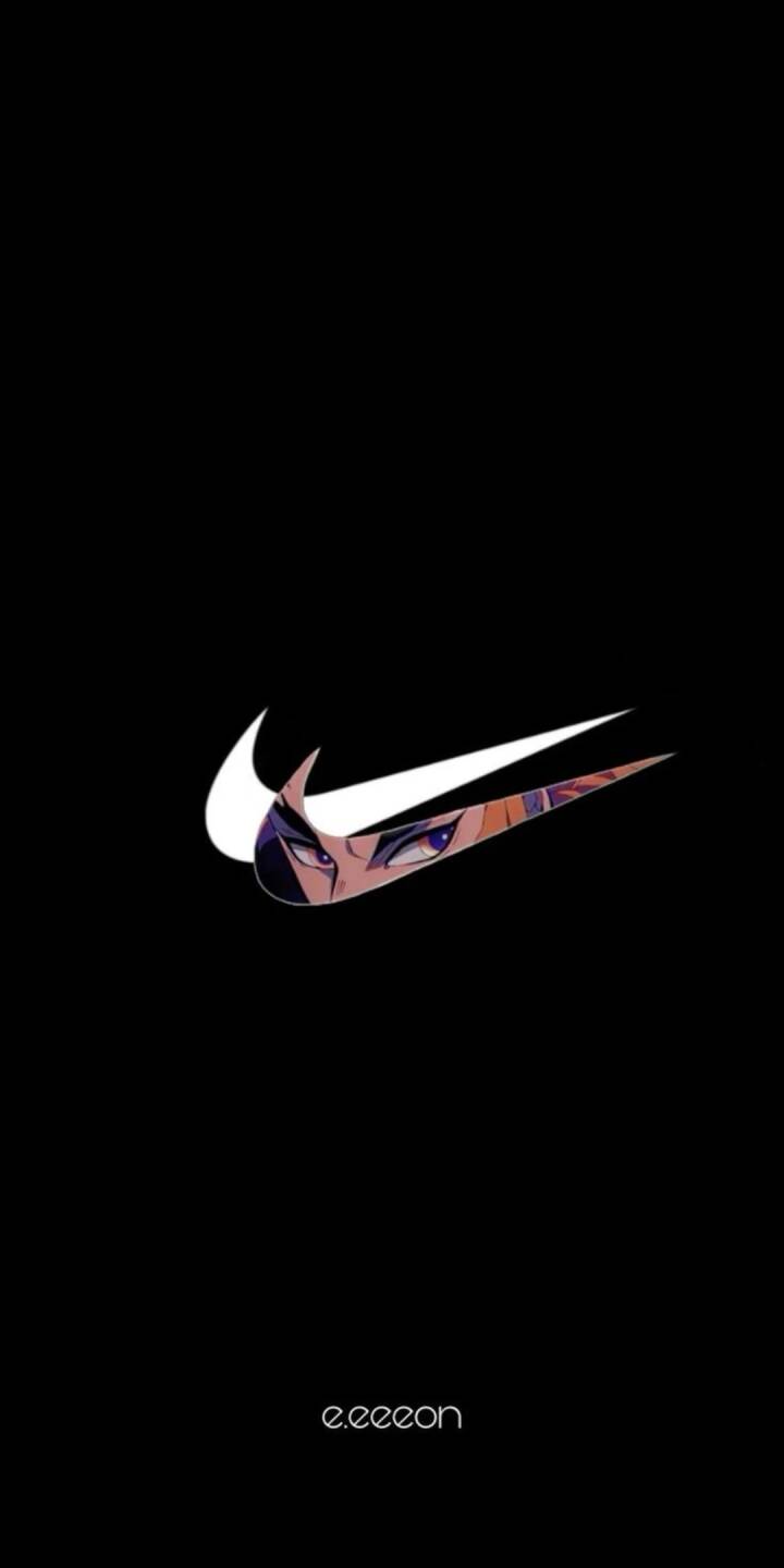 Vivid, intense anime eyes with sleek long lashes peer mysteriously from inside the iconic Nike swoosh, creating a uniquely stylish and dark aesthetic 4K wallpaper perfect for any iPhone. | 4k dark Vivid, intense anime eyes with sleek long lashes peer mysteriously from inside the iconic Nike swoosh, creating a uniquely stylish and dark aesthetic 4K wallpaper perfect for any iPhone.