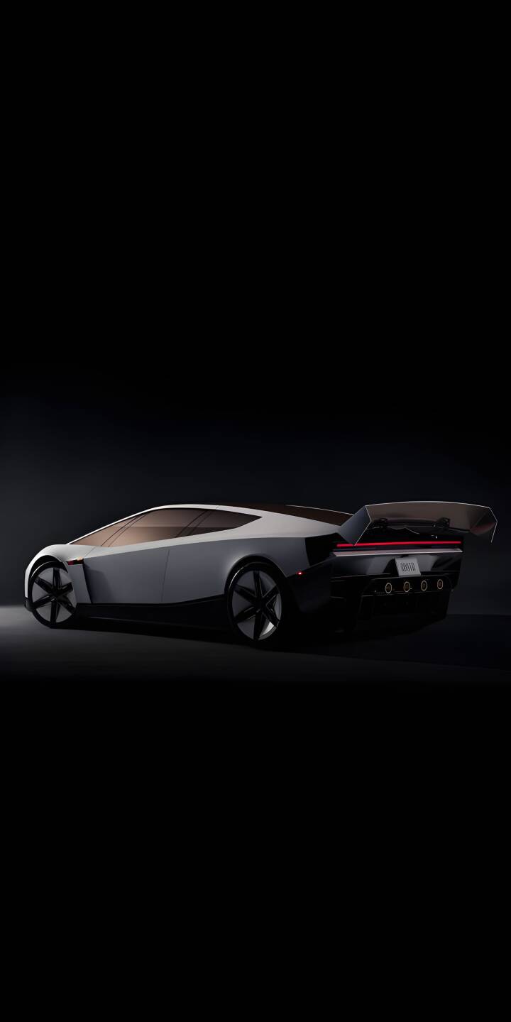The sleek, angular lines of this futuristic concept car stand out against a dark, minimalist background in this stunning 4K wallpaper. Its pronounced rear spoiler and glowing red taillight bar make for an eye-catching iPhone wallpaper. | sports car concept car iphone minimalist wallpaper futuristic mobile 4k wallpaper hd wallpaper automotive dark mode The sleek, angular lines of this futuristic concept car stand out against a dark, minimalist background in this stunning 4K wallpaper. Its pronounced rear spoiler and glowing red taillight bar make for an eye-catching iPhone wallpaper.
