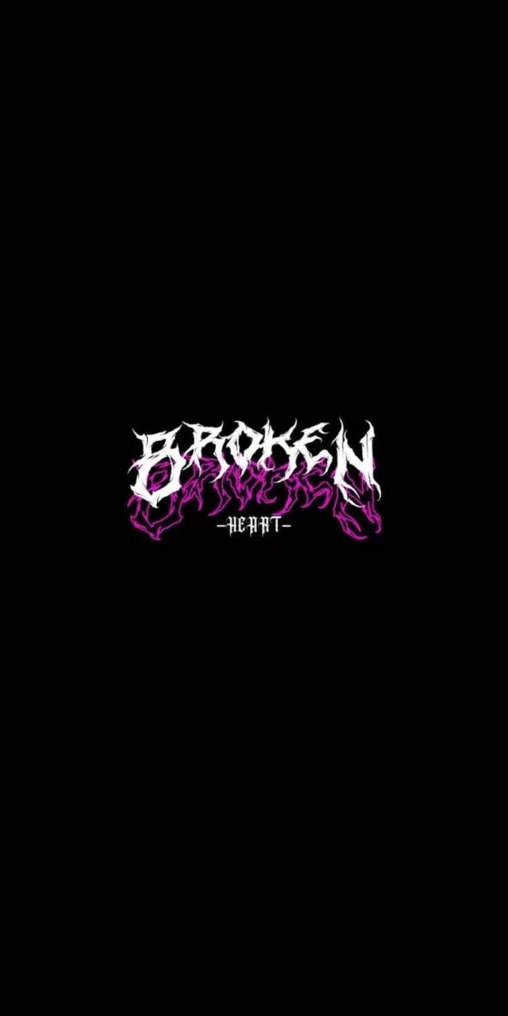 Jagged white text spelling "BROKEN HEART" features fiery purple tendrils emerging from its form in this compelling dark aesthetic wallpaper, perfect as a powerful 4K wallpaper for your iPhone. | art Jagged white text spelling "BROKEN HEART" features fiery purple tendrils emerging from its form in this compelling dark aesthetic wallpaper, perfect as a powerful 4K wallpaper for your iPhone.