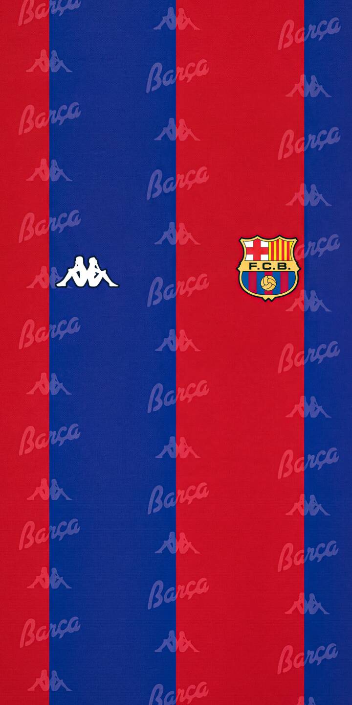 Vibrant red and blue stripes, adorned with the classic FC Barcelona crest and subtle "Barça" patterns, make this 4K wallpaper a nostalgic treat for fans. This official-style Kappa kit wallpaper is perfect for personalizing your iPhone. | football iphone soccer barcelona wallpaper barca fc barcelona mobile 4k wallpaper hd wallpaper kappa retro kit Vibrant red and blue stripes, adorned with the classic FC Barcelona crest and subtle "Barça" patterns, make this 4K wallpaper a nostalgic treat for fans. This official-style Kappa kit wallpaper is perfect for personalizing your iPhone.