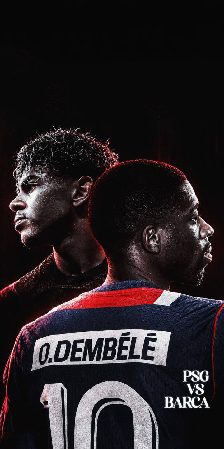 Ousmane Dembélé's iconic number 10 PSG jersey gleams under dramatic red lighting, signifying the intense PSG vs Barça rivalry in this striking 4K wallpaper. This powerful visual makes it a must-have wallpaper for iPhone users looking for a dynamic football aesthetic. | sports football iphone barcelona wallpaper psg mobile 4k wallpaper hd wallpaper rivalry ousmane dembele dembele Ousmane Dembélé's iconic number 10 PSG jersey gleams under dramatic red lighting, signifying the intense PSG vs Barça rivalry in this striking 4K wallpaper. This powerful visual makes it a must-have wallpaper for iPhone users looking for a dynamic football aesthetic.