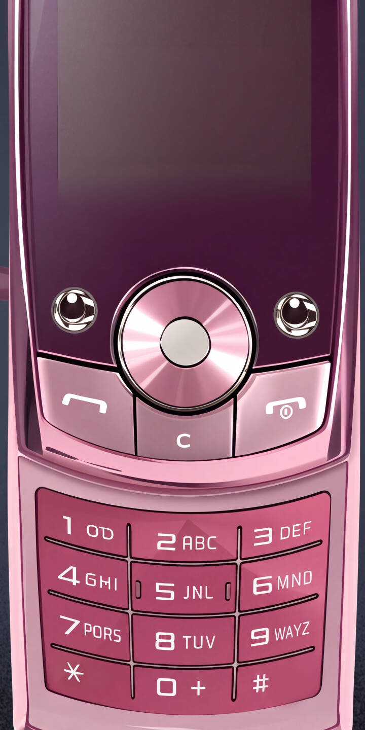 The vibrant, glossy pink finish of this retro slider phone, detailed with a metallic navigation wheel and a dark screen, creates an aesthetic 4K wallpaper. This stylish wallpaper is perfect for any iPhone, evoking a nostalgic tech vibe. | aesthetic y2k iphone retro wallpaper tech mobile 4k wallpaper hd wallpaper glossy slider phone pink phone The vibrant, glossy pink finish of this retro slider phone, detailed with a metallic navigation wheel and a dark screen, creates an aesthetic 4K wallpaper. This stylish wallpaper is perfect for any iPhone, evoking a nostalgic tech vibe.