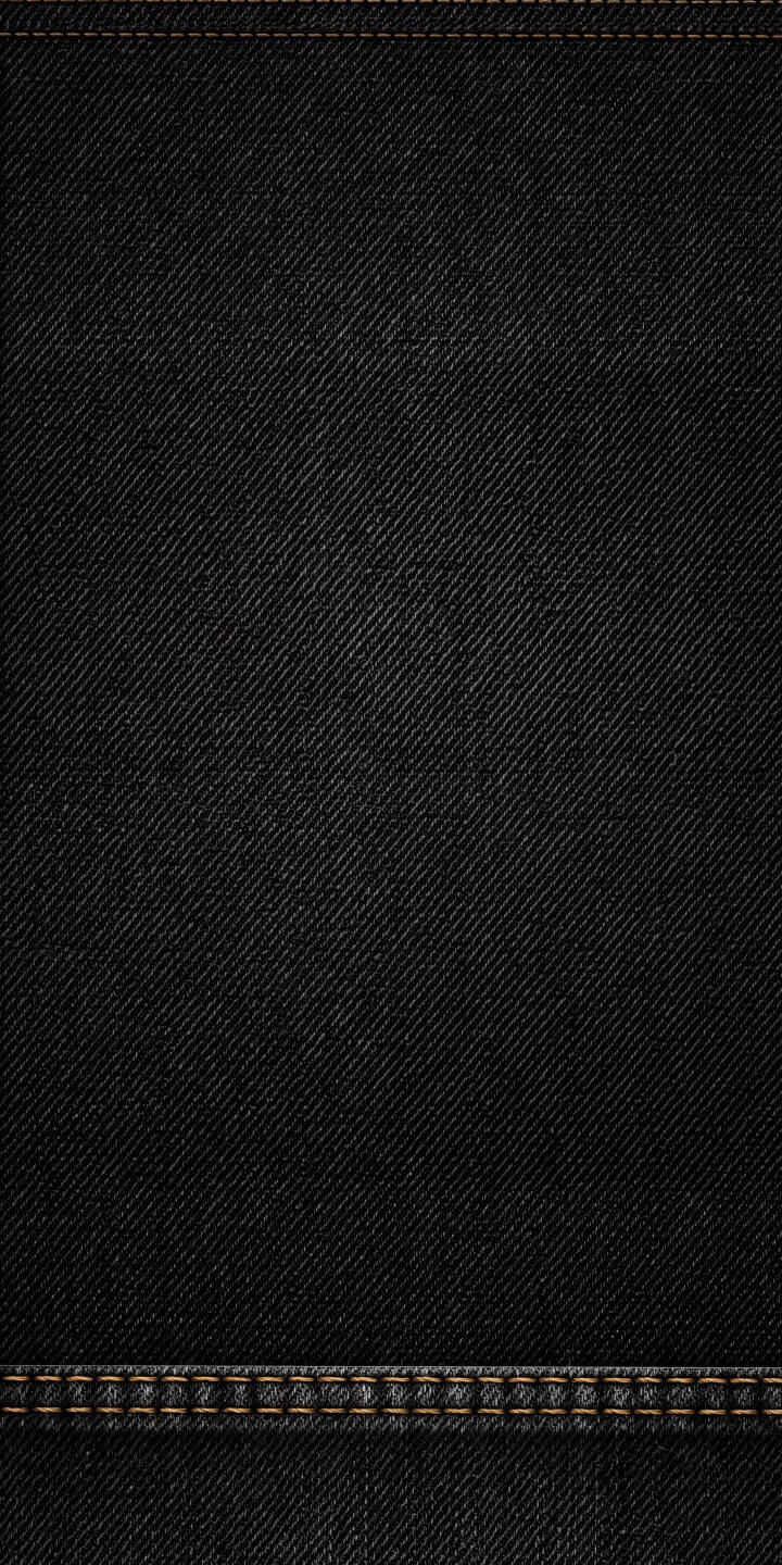 The distinct diagonal weave of dark black denim fabric, highlighted by contrasting light brown stitching at the top and bottom, creates a sophisticated backdrop in this stunning 4K wallpaper. This stylish wallpaper is perfect for personalizing your iPhone with a subtle yet detailed texture. | dark iphone minimal wallpaper denim texture mobile 4k wallpaper hd wallpaper stitching black denim The distinct diagonal weave of dark black denim fabric, highlighted by contrasting light brown stitching at the top and bottom, creates a sophisticated backdrop in this stunning 4K wallpaper. This stylish wallpaper is perfect for personalizing your iPhone with a subtle yet detailed texture.