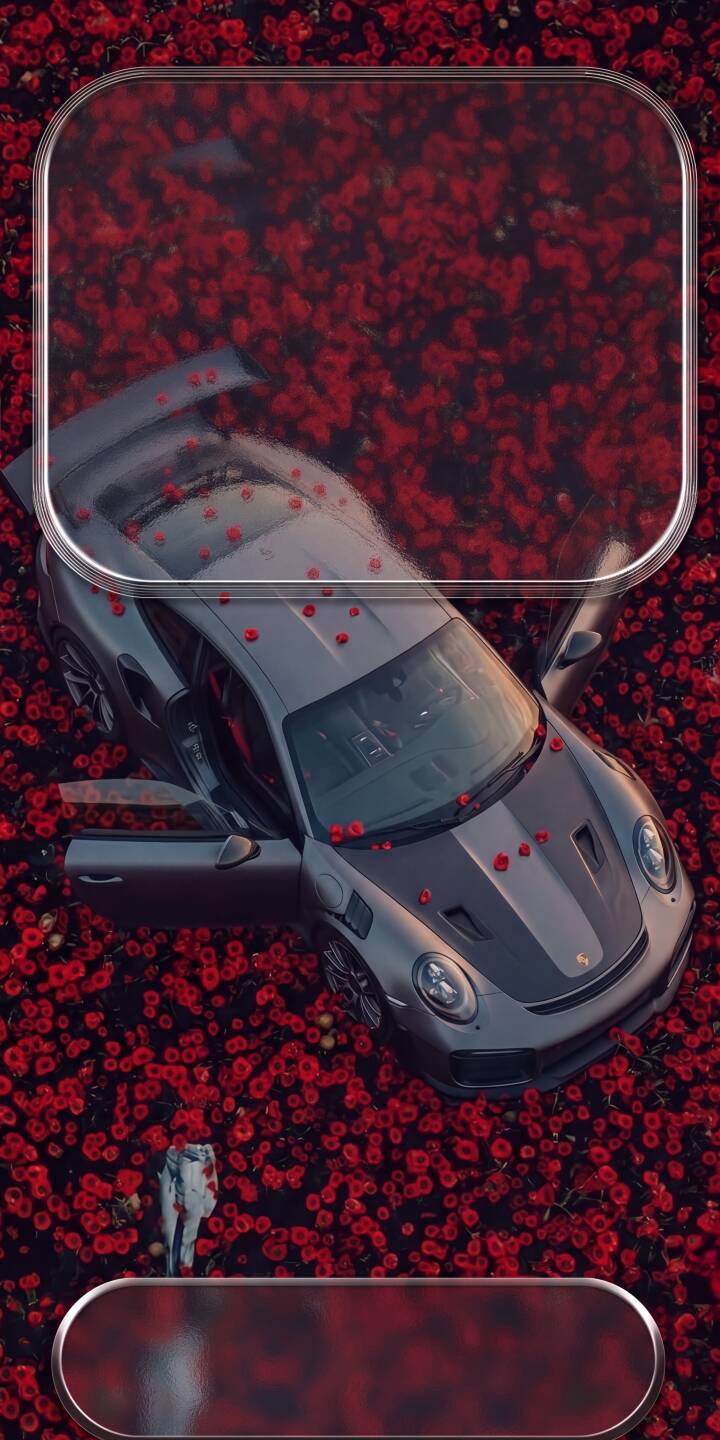 Vibrant red flowers blanket the ground and decorate a sleek gray Porsche GT3 RS, captured from above with its doors ajar in this stunning 4K wallpaper — a perfect automotive wallpaper for iPhone. | sports car iphone porsche luxury wallpaper mobile gt3 rs 4k wallpaper hd wallpaper automotive red flowers poppies Vibrant red flowers blanket the ground and decorate a sleek gray Porsche GT3 RS, captured from above with its doors ajar in this stunning 4K wallpaper — a perfect automotive wallpaper for iPhone.