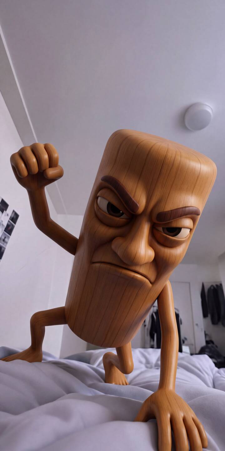 A furious scowl contorts the face of the wooden Woody meme character, with one fist raised aggressively in this striking 4K wallpaper. This dynamic wallpaper, featuring a unique textured finish, is perfect for your iPhone screen. | meme funny iphone 3d angry wallpaper woody mobile 4k wallpaper hd wallpaper sahur tung tung wooden character tung tung sahur tung tung tung sahur tung sahur i am woody A furious scowl contorts the face of the wooden Woody meme character, with one fist raised aggressively in this striking 4K wallpaper. This dynamic wallpaper, featuring a unique textured finish, is perfect for your iPhone screen.