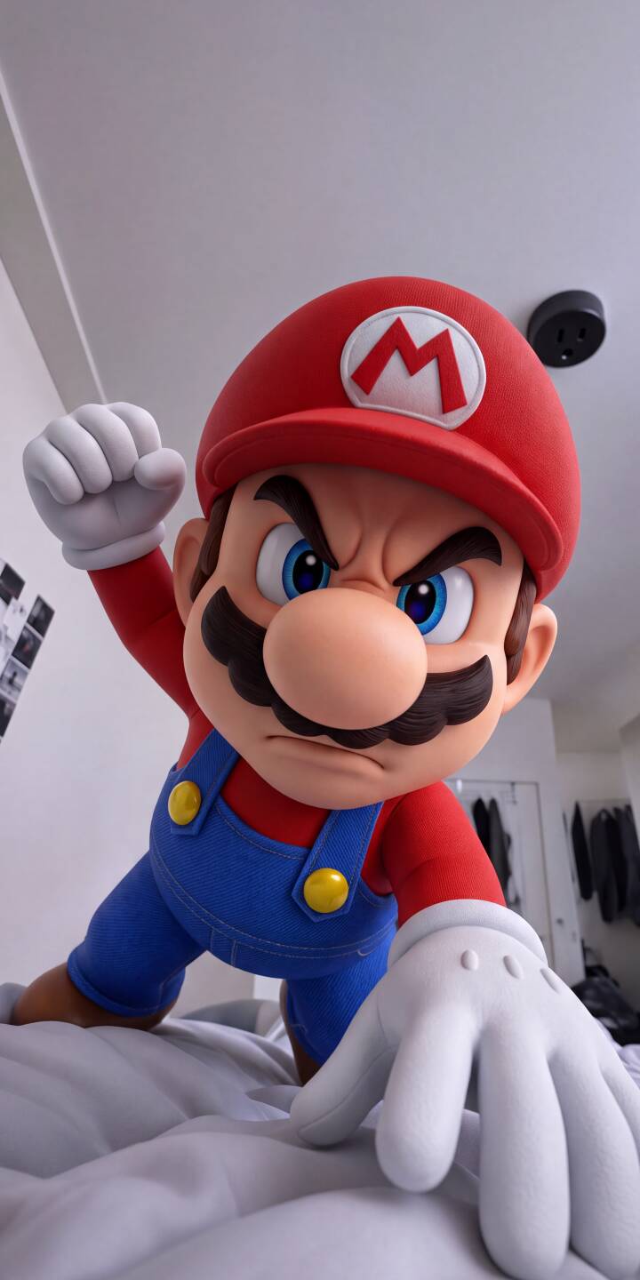 Mario's face is contorted in a furious expression, with a clenched fist raised, ready for action in this vivid 4K wallpaper. This dynamic Super Mario wallpaper for iPhone showcases his iconic red cap and blue overalls, making it a powerful statement on your screen. | mario nintendo iphone gaming wallpaper super mario mobile 4k wallpaper hd wallpaper character art angry mario Mario's face is contorted in a furious expression, with a clenched fist raised, ready for action in this vivid 4K wallpaper. This dynamic Super Mario wallpaper for iPhone showcases his iconic red cap and blue overalls, making it a powerful statement on your screen.