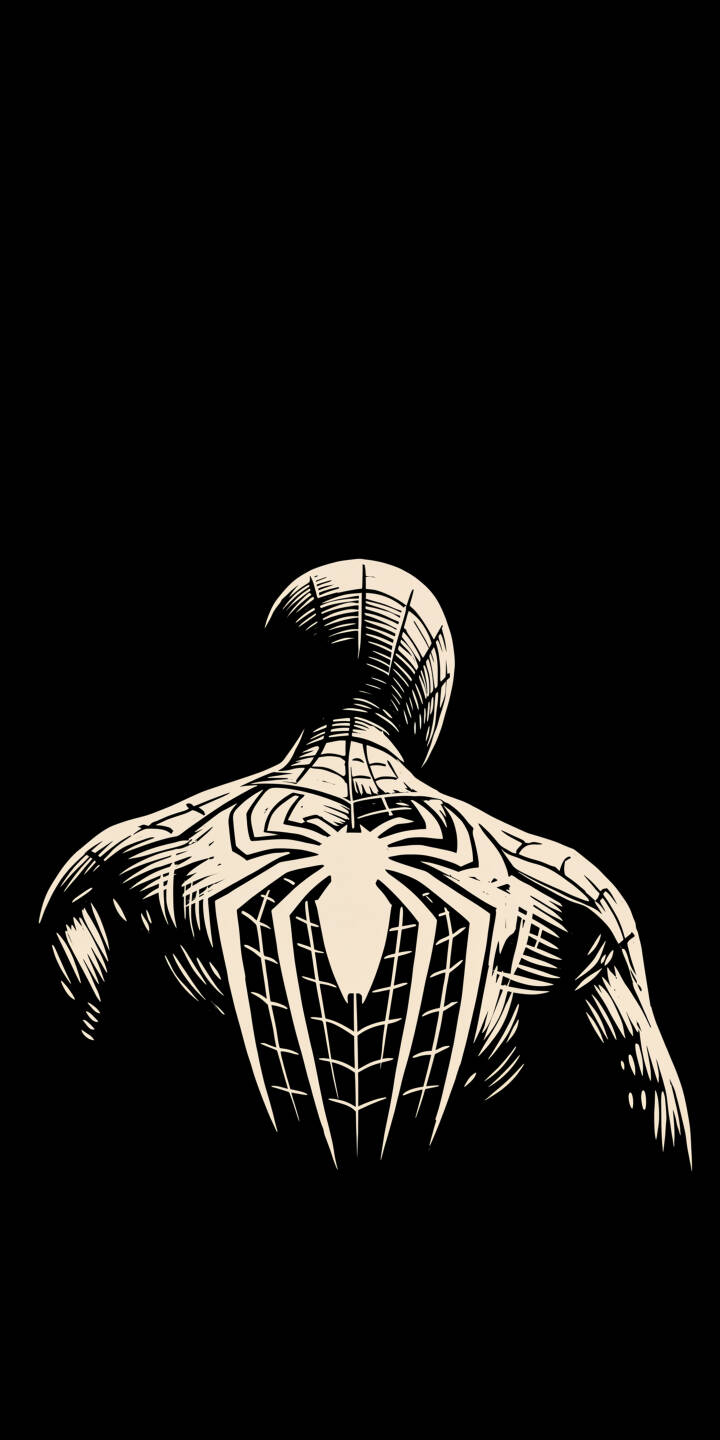 The iconic spider emblem prominently adorns Spider-Man's muscular back in this striking 4K minimalist wallpaper, making it a perfect dark aesthetic wallpaper for iPhone users. | dark superhero marvel spiderman iphone minimalist wallpaper mobile comic art 4k wallpaper hd wallpaper spider-man The iconic spider emblem prominently adorns Spider-Man's muscular back in this striking 4K minimalist wallpaper, making it a perfect dark aesthetic wallpaper for iPhone users.