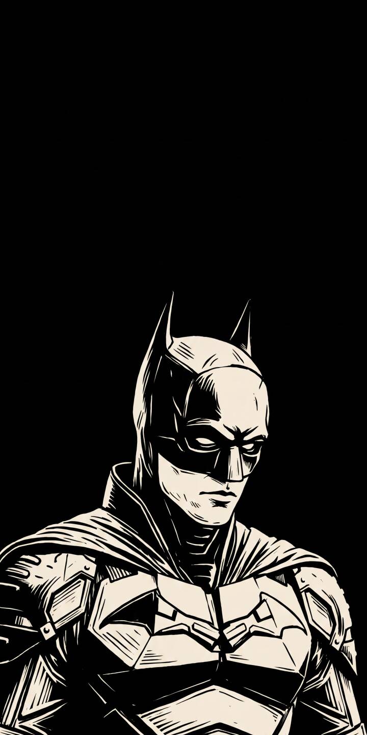 Batman's iconic armored suit, rendered in striking stark black and white, exudes a brooding vigilance in this detailed 4K wallpaper. This powerful depiction makes it an essential iPhone wallpaper for fans of the Caped Crusader. | superhero batman iphone wallpaper dark knight mobile comic art 4k wallpaper hd wallpaper monochrome dc comics Batman's iconic armored suit, rendered in striking stark black and white, exudes a brooding vigilance in this detailed 4K wallpaper. This powerful depiction makes it an essential iPhone wallpaper for fans of the Caped Crusader.