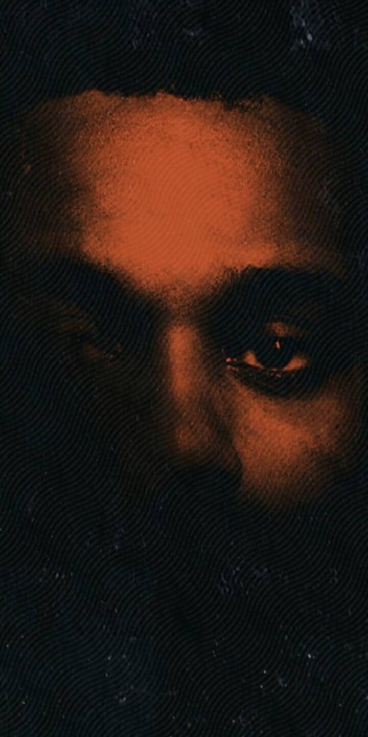 An intense reddish-orange light illuminates The Weeknd's piercing gaze against a dark, wavy textured background in this compelling 4K wallpaper - a truly unique wallpaper for any iPhone. This iconic art perfectly captures the enigmatic mood of his music. | artist An intense reddish-orange light illuminates The Weeknd's piercing gaze against a dark, wavy textured background in this compelling 4K wallpaper - a truly unique wallpaper for any iPhone. This iconic art perfectly captures the enigmatic mood of his music.