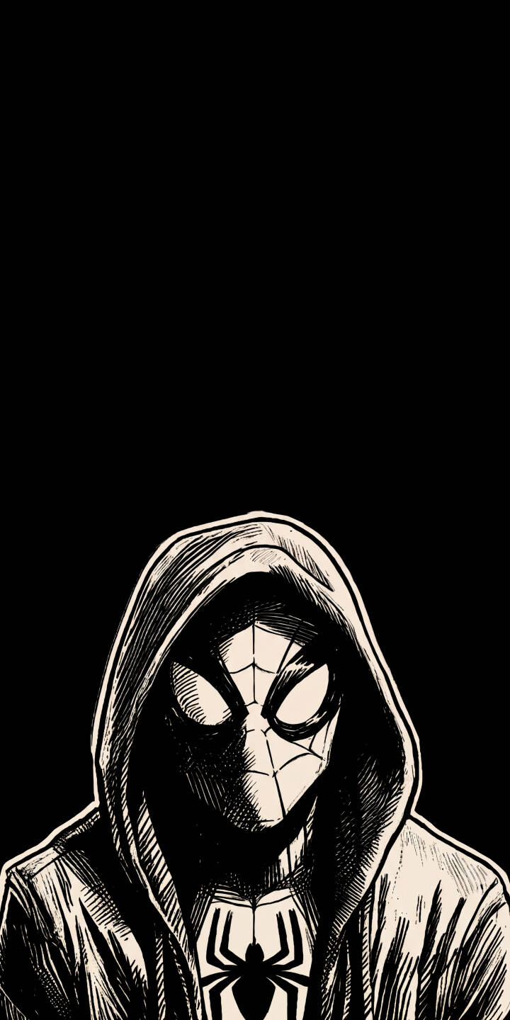 The enigmatic Miles Morales, shrouded in a hoodie with a distinct comic sketch art style, makes for an imposing 4K wallpaper. This monochrome Spider-Man wallpaper is perfect for any iPhone, showcasing incredible detail in the mask and hood. | hoodie marvel iphone wallpaper miles morales mobile comic art 4k wallpaper hd wallpaper spider-verse spider-man sketch art The enigmatic Miles Morales, shrouded in a hoodie with a distinct comic sketch art style, makes for an imposing 4K wallpaper. This monochrome Spider-Man wallpaper is perfect for any iPhone, showcasing incredible detail in the mask and hood.