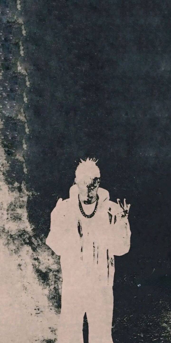 A stark, spiky-haired figure, adorned with a heavy chain, makes a striking hand gesture against a textured dark backdrop in this artistic 4K wallpaper. This dark aesthetic wallpaper is perfect for personalizing your iPhone with an edgy, mysterious vibe. | artist A stark, spiky-haired figure, adorned with a heavy chain, makes a striking hand gesture against a textured dark backdrop in this artistic 4K wallpaper. This dark aesthetic wallpaper is perfect for personalizing your iPhone with an edgy, mysterious vibe.