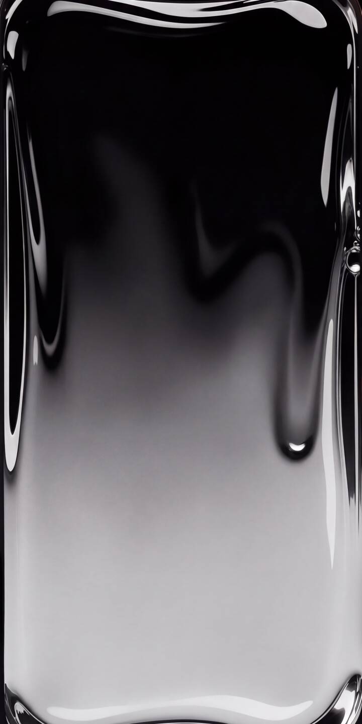 Glossy black fluid appears to drip downwards, transitioning into a luminous white base in this stunning 4K abstract wallpaper. This minimalist and modern wallpaper, featuring captivating reflective shapes, is perfect for any iPhone. | aesthetic liquid iphone abstract minimal wallpaper gradient mobile fluid 4k wallpaper hd wallpaper monochrome Glossy black fluid appears to drip downwards, transitioning into a luminous white base in this stunning 4K abstract wallpaper. This minimalist and modern wallpaper, featuring captivating reflective shapes, is perfect for any iPhone.