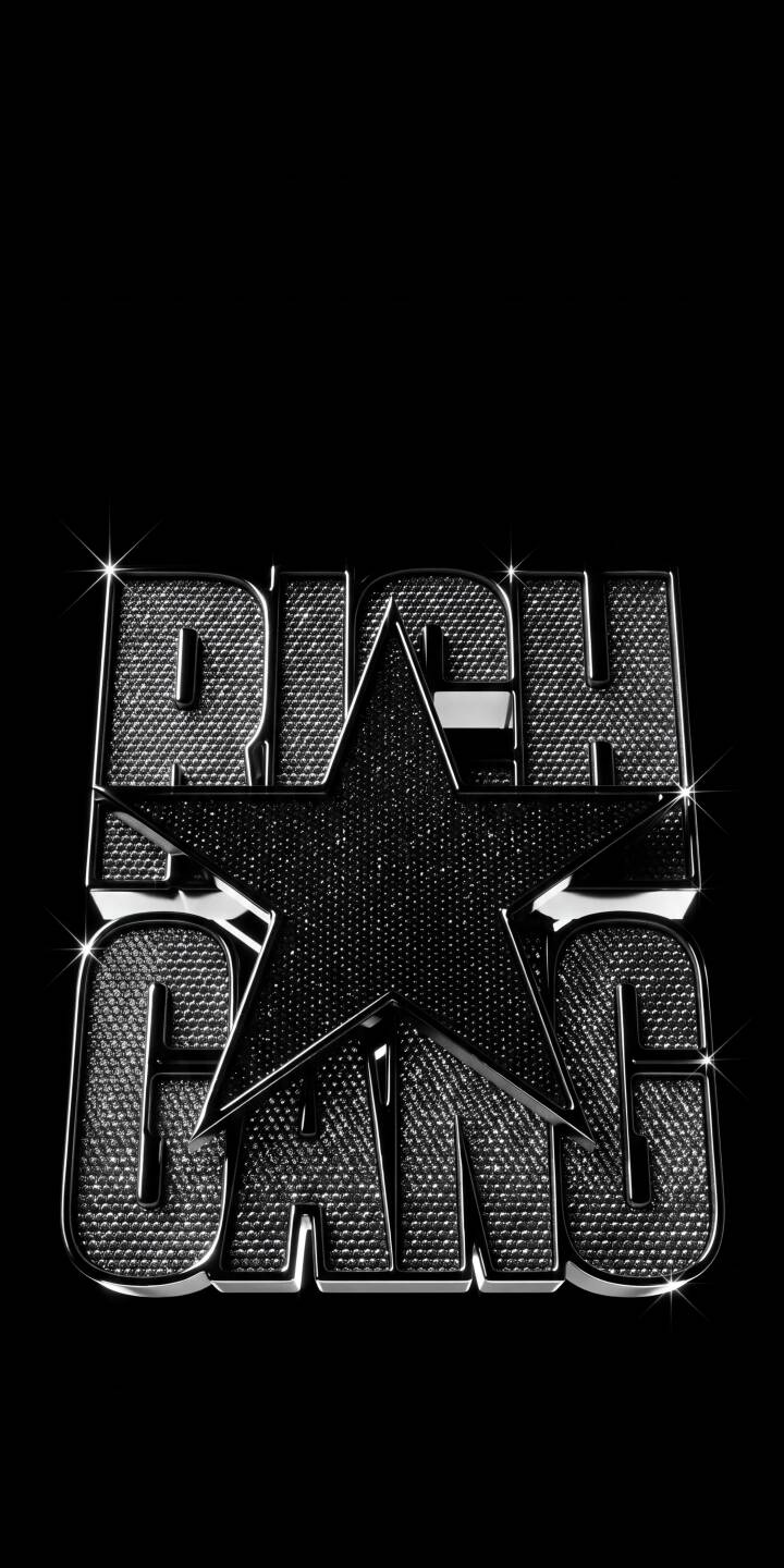 Glittering diamonds fill the letters of the Rich Gang logo, outlined in reflective chrome, creating a sleek and luxurious 4K wallpaper. This eye-catching wallpaper is perfect for personalizing any iPhone with a touch of bling. | logo iphone wallpaper young thug diamonds hiphop mobile 4k wallpaper hd wallpaper bling birdman rich gang Glittering diamonds fill the letters of the Rich Gang logo, outlined in reflective chrome, creating a sleek and luxurious 4K wallpaper. This eye-catching wallpaper is perfect for personalizing any iPhone with a touch of bling.
