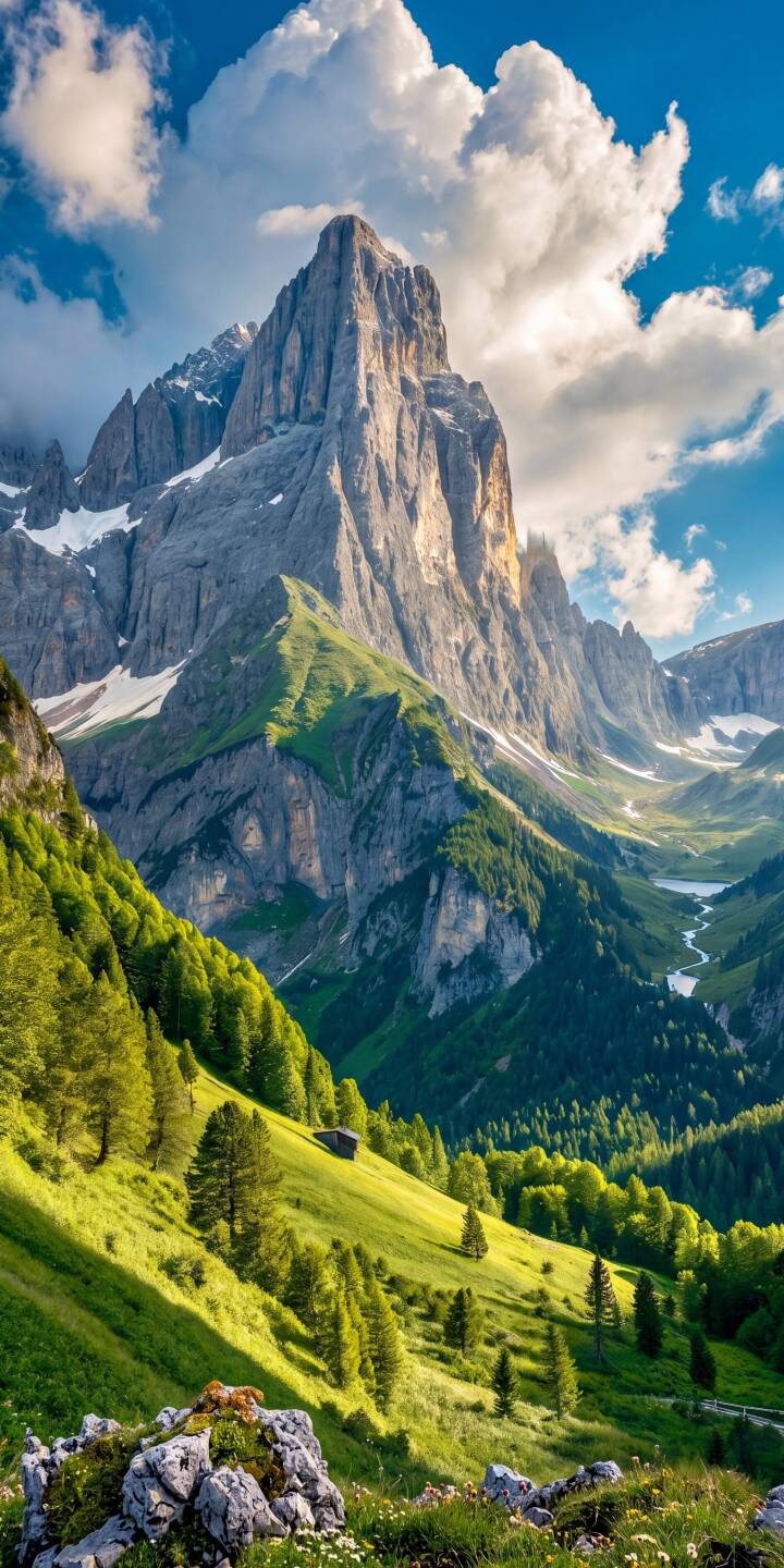 Dramatic sunlight illuminates the vibrant green slopes and towering gray peaks of a majestic mountain range, creating a breathtaking 4K wallpaper that features a winding river and dense forests. This serene natural landscape wallpaper is perfect for personalizing your iPhone. | landscape green mountain valley iphone nature clouds wallpaper alpine mobile 4k wallpaper hd wallpaper Dramatic sunlight illuminates the vibrant green slopes and towering gray peaks of a majestic mountain range, creating a breathtaking 4K wallpaper that features a winding river and dense forests. This serene natural landscape wallpaper is perfect for personalizing your iPhone.