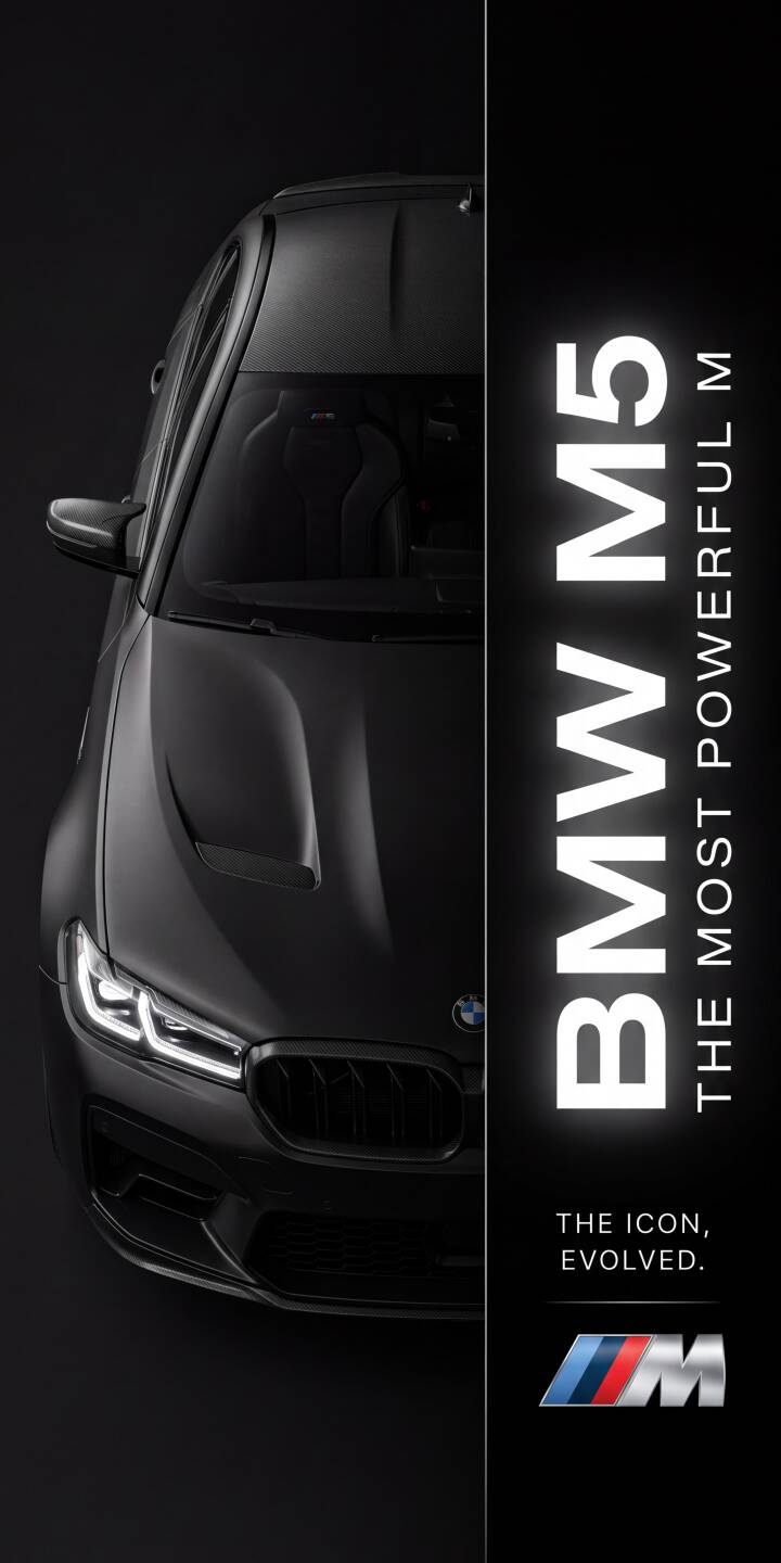 The intense white glow of the BMW M5's headlights cuts through the deep darkness in this stunning 4K wallpaper, making it a powerful statement wallpaper for iPhone enthusiasts. Its sleek, matte black finish perfectly complements the minimalist, vertical design. | black car sports car dark iphone bmw minimalist wallpaper bmw m5 mobile 4k wallpaper hd wallpaper The intense white glow of the BMW M5's headlights cuts through the deep darkness in this stunning 4K wallpaper, making it a powerful statement wallpaper for iPhone enthusiasts. Its sleek, matte black finish perfectly complements the minimalist, vertical design.