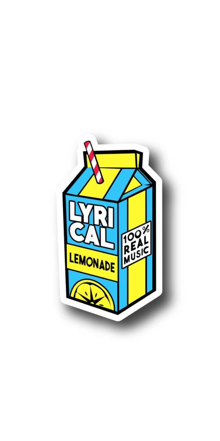 The vibrant blue and yellow striped design of the Lyrical Lemonade carton is perfectly captured in this striking 4K wallpaper, featuring its iconic branding and a classic red-striped straw. This cool wallpaper is a must-have for any iPhone user who loves the music label. | artist The vibrant blue and yellow striped design of the Lyrical Lemonade carton is perfectly captured in this striking 4K wallpaper, featuring its iconic branding and a classic red-striped straw. This cool wallpaper is a must-have for any iPhone user who loves the music label.