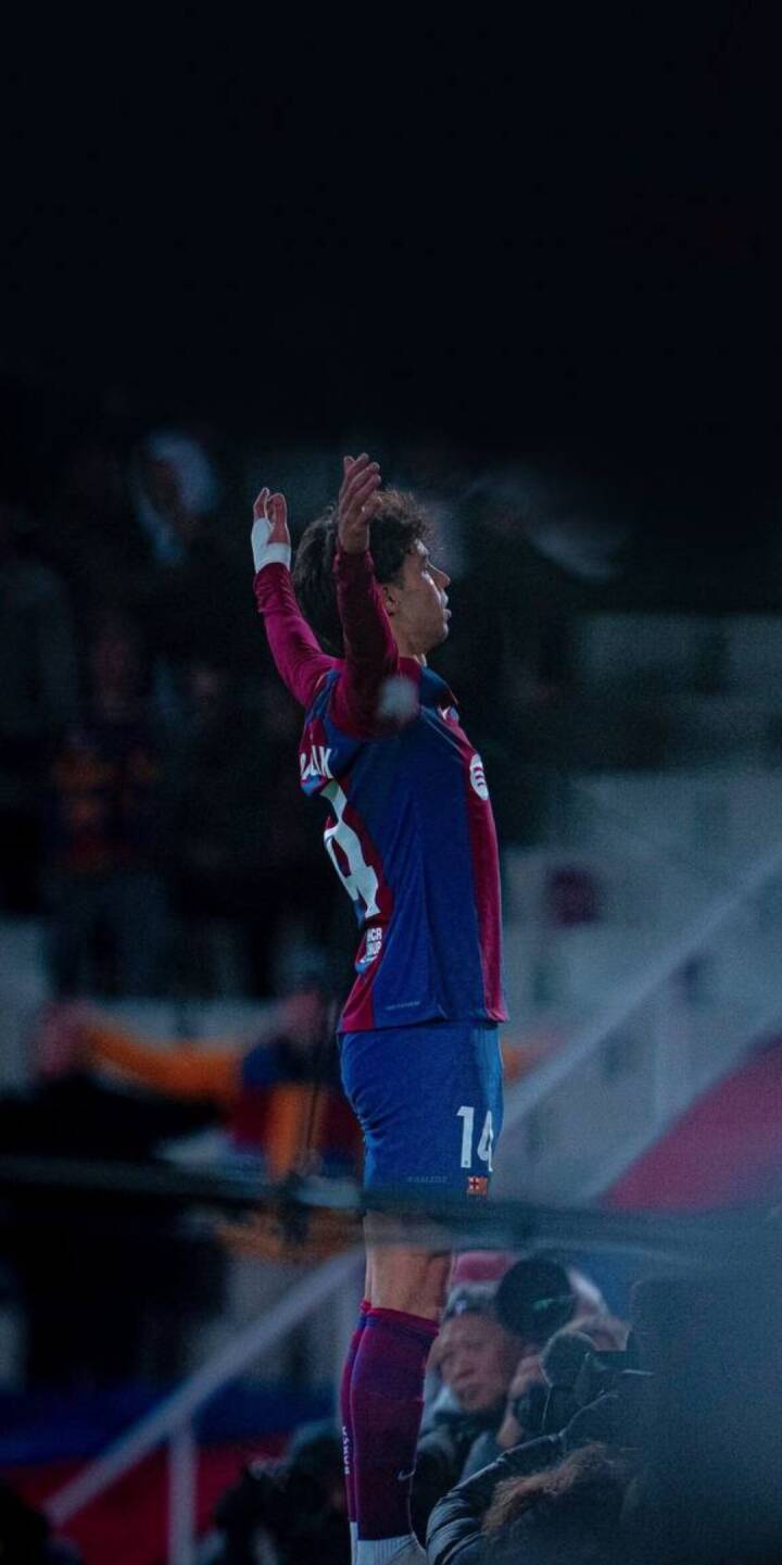 Gavi raises his arms in triumph, celebrating a moment of glory in his iconic FC Barcelona kit, making for an emotional 4K wallpaper. This stunning soccer action wallpaper is perfect for any iPhone displaying his passion. | artist Gavi raises his arms in triumph, celebrating a moment of glory in his iconic FC Barcelona kit, making for an emotional 4K wallpaper. This stunning soccer action wallpaper is perfect for any iPhone displaying his passion.