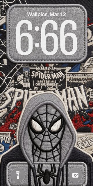 Embroidered Spider-Man Hoodie Wallpaper
