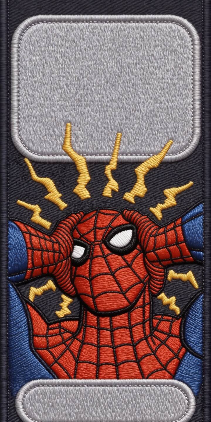 Vibrant red and blue embroidery creates a unique tactile effect for Spider-Man as he clutches his head, with yellow spider-sense lines radiating upwards, all presented in this stunning 4K wallpaper. This dynamic wallpaper for iPhone truly brings a classic comic book hero to life with its textured design. | superhero marvel spiderman iphone wallpaper comic mobile 4k wallpaper hd wallpaper spider-man embroidered spider sense Vibrant red and blue embroidery creates a unique tactile effect for Spider-Man as he clutches his head, with yellow spider-sense lines radiating upwards, all presented in this stunning 4K wallpaper. This dynamic wallpaper for iPhone truly brings a classic comic book hero to life with its textured design.