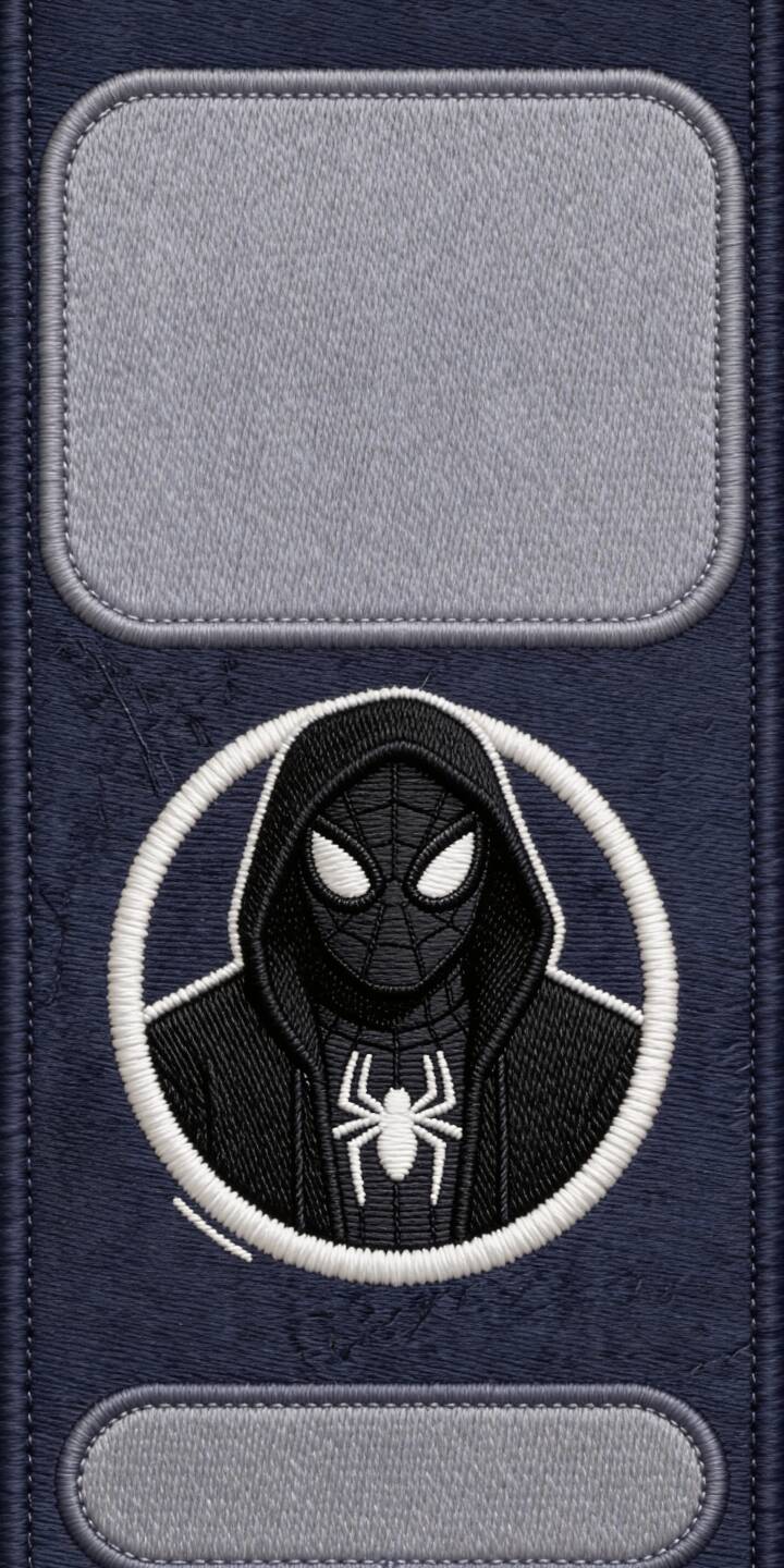 The intricate embroidery of Spider-Man's stealth suit and black hoodie makes for a unique, stylish 4K wallpaper — a perfect dark aesthetic wallpaper for your iPhone. | dark superhero hoodie marvel iphone wallpaper spidey mobile 4k wallpaper hd wallpaper spider-man embroidery The intricate embroidery of Spider-Man's stealth suit and black hoodie makes for a unique, stylish 4K wallpaper — a perfect dark aesthetic wallpaper for your iPhone.
