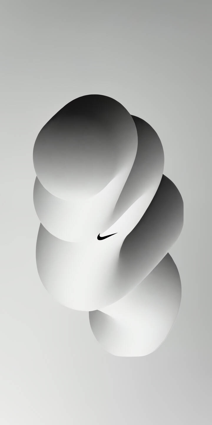A flowing grayscale form elegantly wraps around the iconic Nike swoosh, creating a compelling visual in this stunning 4K wallpaper. This dynamic, minimalist wallpaper is a must-have for iPhone users. | nike iphone abstract minimalist wallpaper gradient mobile 4k wallpaper hd wallpaper gray aesthetic swoosh nike logo A flowing grayscale form elegantly wraps around the iconic Nike swoosh, creating a compelling visual in this stunning 4K wallpaper. This dynamic, minimalist wallpaper is a must-have for iPhone users.