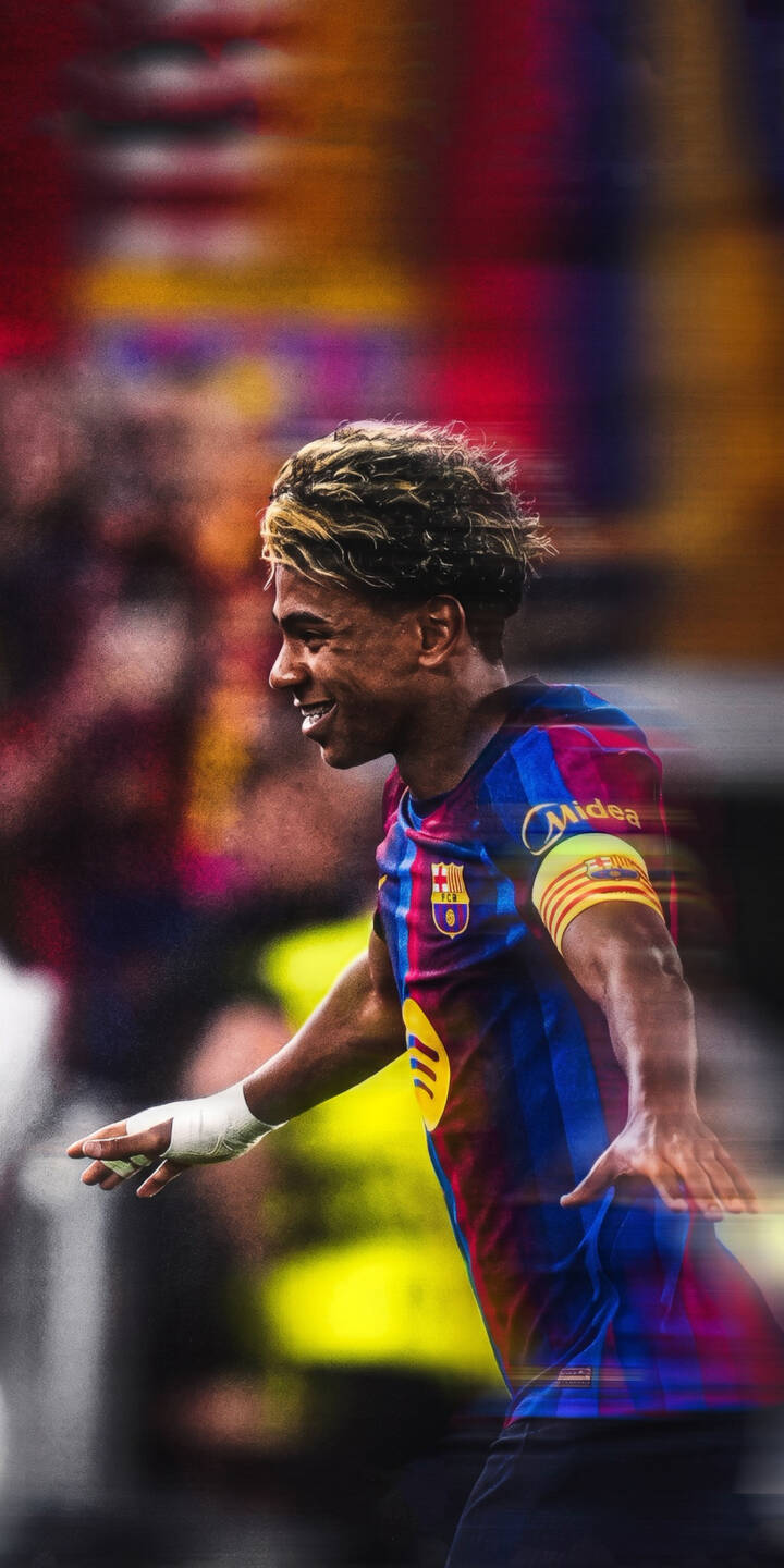 A joyful smile spreads across this FC Barcelona player's face as motion blur captures his dynamic celebration in this stunning 4K wallpaper. His iconic striped jersey and distinctive curly blonde hair make this a vibrant wallpaper for iPhone sports fans. | football player celebration iphone soccer barcelona dynamic wallpaper fc barcelona mobile 4k wallpaper hd wallpaper A joyful smile spreads across this FC Barcelona player's face as motion blur captures his dynamic celebration in this stunning 4K wallpaper. His iconic striped jersey and distinctive curly blonde hair make this a vibrant wallpaper for iPhone sports fans.