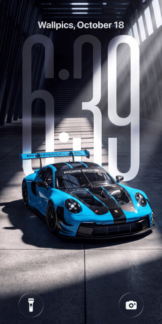 Dramatic Blue Porsche GT3 Racing Wallpaper