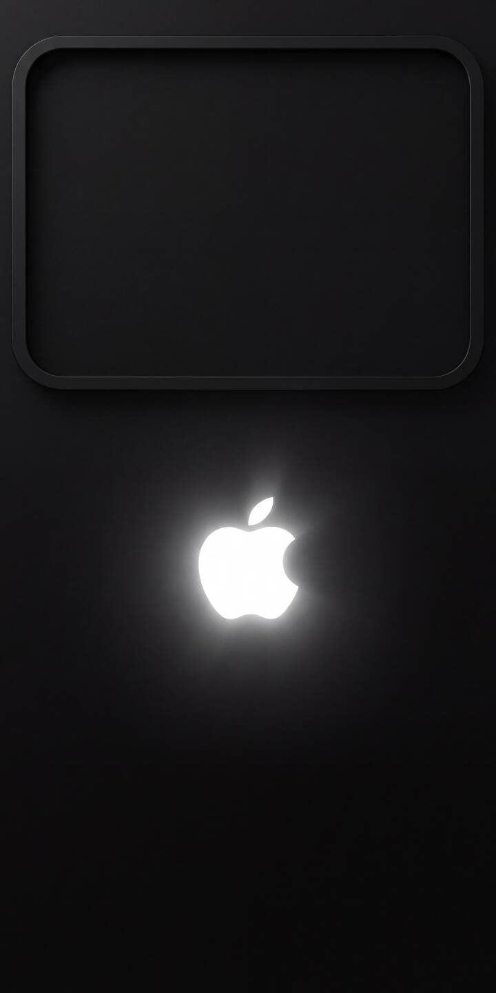 The iconic Apple logo glows intensely bright white against a deep, sleek black background in this mesmerizing 4K wallpaper. This clean and modern aesthetic, complete with a subtle shadowed frame at the top, makes it an ideal wallpaper for any iPhone user seeking a minimalist and elegant look. | aesthetic black apple iphone minimalist wallpaper tech apple logo mobile glowing 4k wallpaper hd wallpaper The iconic Apple logo glows intensely bright white against a deep, sleek black background in this mesmerizing 4K wallpaper. This clean and modern aesthetic, complete with a subtle shadowed frame at the top, makes it an ideal wallpaper for any iPhone user seeking a minimalist and elegant look.