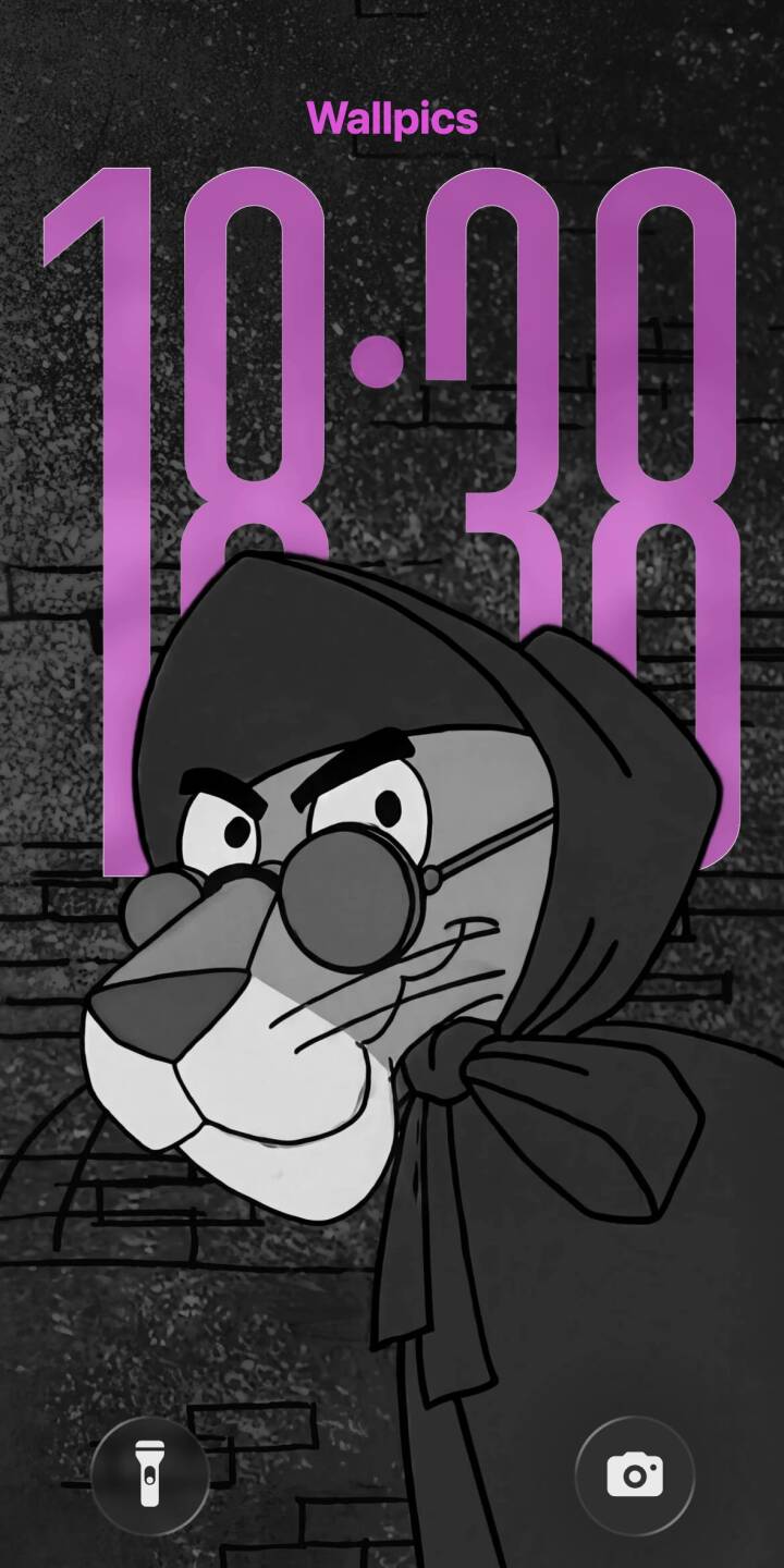 A suspicious glare beams from Snagglepuss's eyes as he sports a distinctive hooded cloak and round spectacles against a textured brick wall in this compelling grayscale 4K wallpaper. This unique retro cartoon wallpaper for iPhone captures the animated character's intriguing disguise. | iphone retro wallpaper grayscale mobile 4k wallpaper hd wallpaper monochrome hanna-barbera classic cartoon disguise snagglepuss A suspicious glare beams from Snagglepuss's eyes as he sports a distinctive hooded cloak and round spectacles against a textured brick wall in this compelling grayscale 4K wallpaper. This unique retro cartoon wallpaper for iPhone captures the animated character's intriguing disguise.