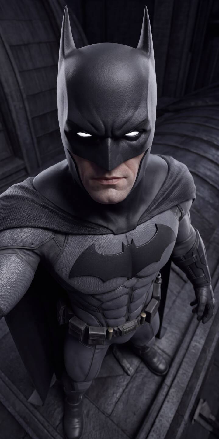 Batman's stark white eyes pierce through the shadows, highlighting his meticulously textured gray and black suit in this commanding 4K wallpaper. This gritty Dark Knight wallpaper, with his iconic utility belt and formidable presence, is an essential download for any iPhone. | superhero batman iphone wallpaper dark knight mobile comic art 4k wallpaper hd wallpaper gritty vigilante dc comics Batman's stark white eyes pierce through the shadows, highlighting his meticulously textured gray and black suit in this commanding 4K wallpaper. This gritty Dark Knight wallpaper, with his iconic utility belt and formidable presence, is an essential download for any iPhone.