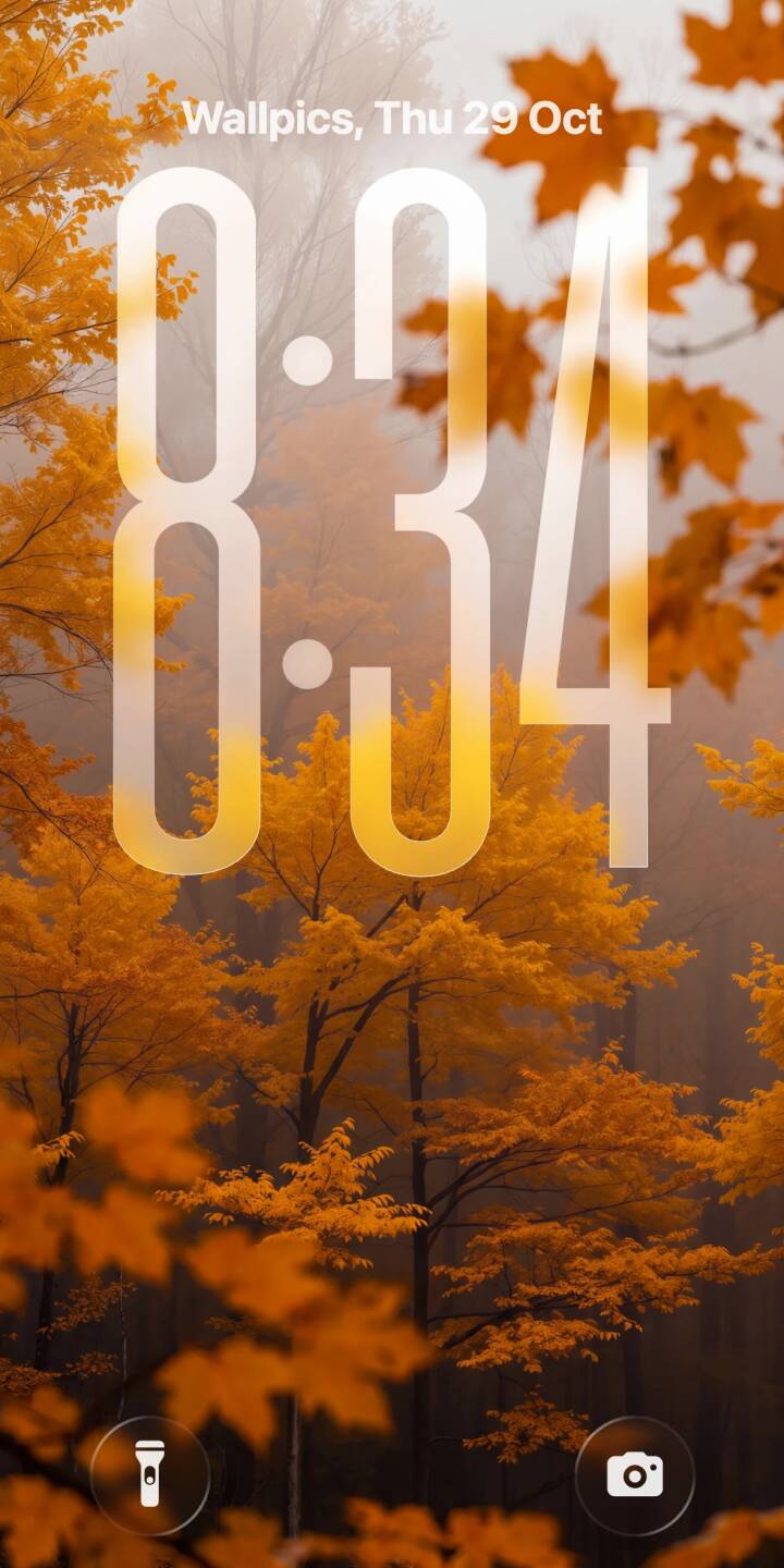 Golden autumn leaves burst forth, some sharply in focus while others blur poetically in the foreground, creating a striking scene amidst a soft, atmospheric mist in this breathtaking 4K nature wallpaper for iPhone. | aesthetic forest fall iphone nature autumn wallpaper mobile 4k wallpaper hd wallpaper orange leaves misty Golden autumn leaves burst forth, some sharply in focus while others blur poetically in the foreground, creating a striking scene amidst a soft, atmospheric mist in this breathtaking 4K nature wallpaper for iPhone.