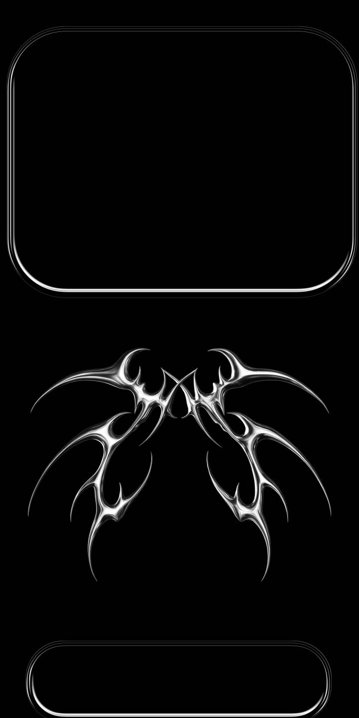 Gleaming with a sharp, metallic sheen, a symmetrical tribal art design commands the dark background of this sleek 4K wallpaper, perfectly complementing iPhone interfaces. This abstract wallpaper is an aesthetic must-have for customizing your mobile display. | aesthetic design dark iphone abstract minimalist wallpaper mobile metallic 4k wallpaper hd wallpaper tribal Gleaming with a sharp, metallic sheen, a symmetrical tribal art design commands the dark background of this sleek 4K wallpaper, perfectly complementing iPhone interfaces. This abstract wallpaper is an aesthetic must-have for customizing your mobile display.