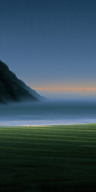 Solitude by the Misty Coast